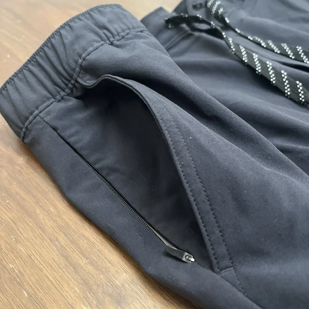 Chubbies Drawstring Shorts Mens 2XL Black Chino Polyester Spandex 8 Inseam